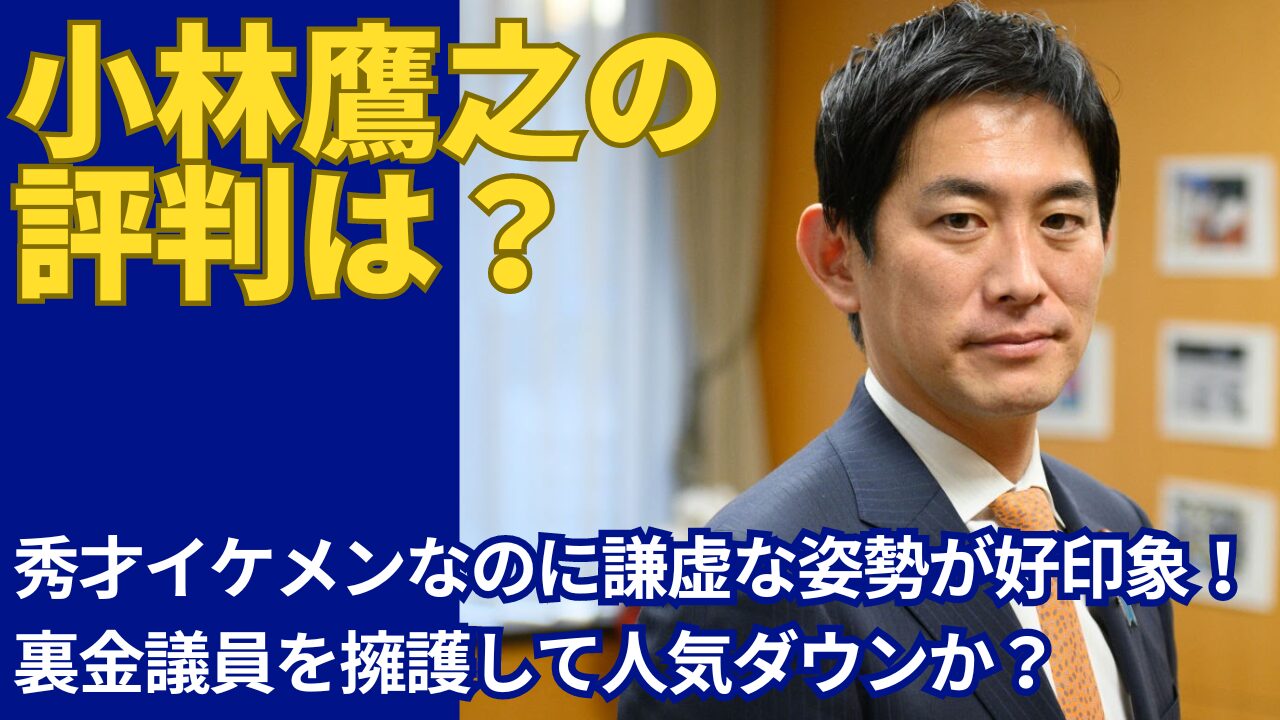 小林鷹之の評判が上々な理由6選！秀才イケメンなのに謙虚な姿勢が好印象！裏金高市早苗