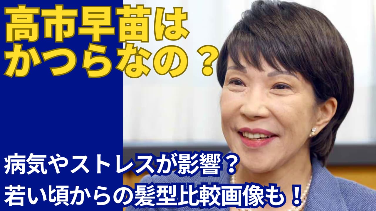 高市早苗がかつらを使う理由9選！病気やストレスの影響なのか調べてみた眉毛整形病気顔ボコボコ